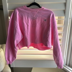 Vintage champion cropped crew neck